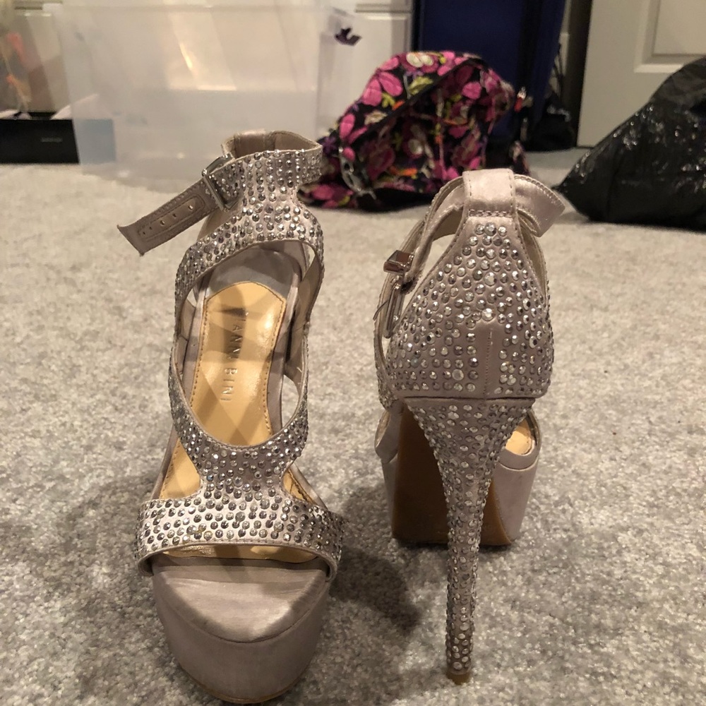 Silver studded Gianni Bini heels